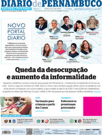 Capa do jornal Diario de Pernambuco 13/08/2022