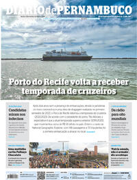 Capa do jornal Diario de Pernambuco 13/10/2022