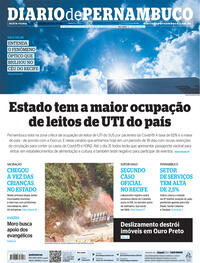 Capa do jornal Diario de Pernambuco 14/01/2022