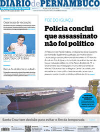 Capa do jornal Diario de Pernambuco 16/07/2022