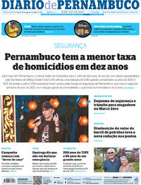Capa do jornal Diario de Pernambuco 16/08/2022