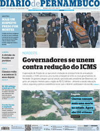 Capa do jornal Diario de Pernambuco 17/06/2022