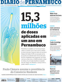 Capa do jornal Diario de Pernambuco 18/01/2022
