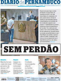 Capa do jornal Diario de Pernambuco 18/03/2022