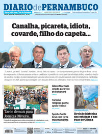 Capa do jornal Diario de Pernambuco 19/02/2022