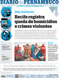 Capa do jornal Diario de Pernambuco 19/04/2022