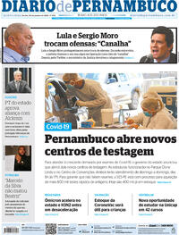 Capa do jornal Diario de Pernambuco 20/01/2022