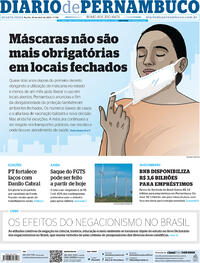 Capa do jornal Diario de Pernambuco 20/04/2022