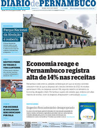 Capa do jornal Diario de Pernambuco 20/08/2022