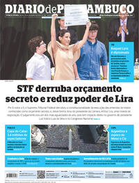 Capa do jornal Diario de Pernambuco 20/12/2022