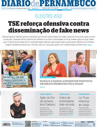 Capa do jornal Diario de Pernambuco 21/10/2022