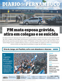 Capa do jornal Diario de Pernambuco 21/12/2022