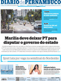 Capa do jornal Diario de Pernambuco 22/03/2022
