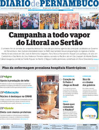 Capa do jornal Diario de Pernambuco 22/08/2022