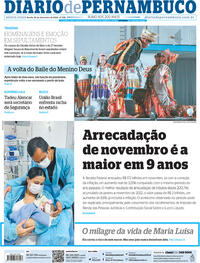 Capa do jornal Diario de Pernambuco 22/12/2022