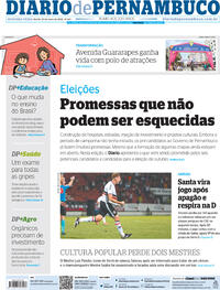 Capa do jornal Diario de Pernambuco 23/05/2022