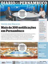 Capa do jornal Diario de Pernambuco 23/08/2022