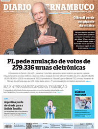 Capa do jornal Diario de Pernambuco 23/11/2022
