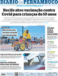 Capa do jornal Diario de Pernambuco 24/01/2022