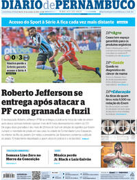 Capa do jornal Diario de Pernambuco 24/10/2022