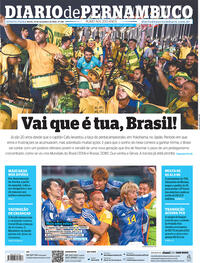 Capa do jornal Diario de Pernambuco 24/11/2022