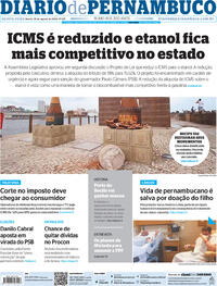 Capa do jornal Diario de Pernambuco 25/08/2022