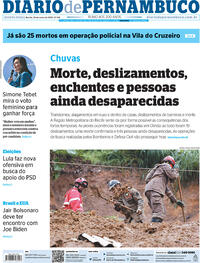 Capa do jornal Diario de Pernambuco 26/05/2022
