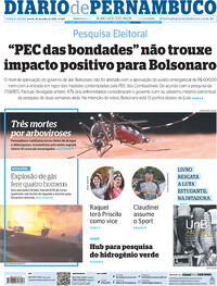 Capa do jornal Diario de Pernambuco 26/07/2022