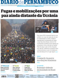 Capa do jornal Diario de Pernambuco 28/02/2022