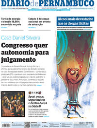 Capa do jornal Diario de Pernambuco 28/04/2022