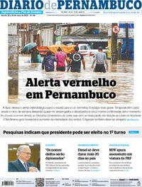 Capa do jornal Diario de Pernambuco 28/05/2022