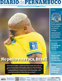 Capa do jornal Diario de Pernambuco 28/11/2022
