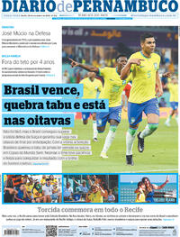 Capa do jornal Diario de Pernambuco 29/11/2022