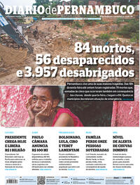 Capa do jornal Diario de Pernambuco 30/05/2022