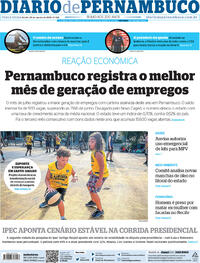 Capa do jornal Diario de Pernambuco 30/08/2022