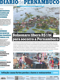 Capa do jornal Diario de Pernambuco 31/05/2022