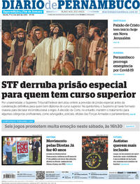 Capa do jornal Diario de Pernambuco 01/04/2023
