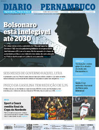 Capa do jornal Diario de Pernambuco 01/07/2023