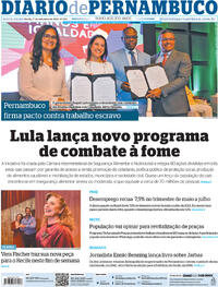 Capa do jornal Diario de Pernambuco 01/09/2023