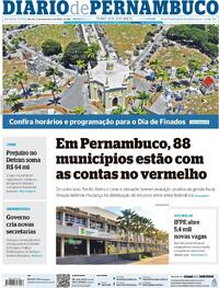 Capa do jornal Diario de Pernambuco 02/11/2023