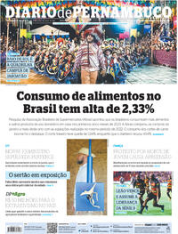 Capa do jornal Diario de Pernambuco 03/07/2023