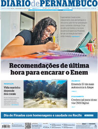 Capa do jornal Diario de Pernambuco 03/11/2023