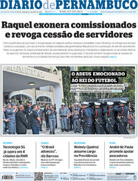 Capa do jornal Diario de Pernambuco 04/01/2023