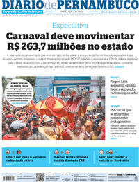 Capa do jornal Diario de Pernambuco 04/02/2023