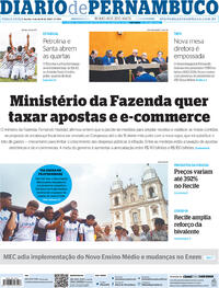 Capa do jornal Diario de Pernambuco 04/04/2023