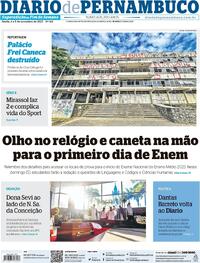 Capa do jornal Diario de Pernambuco 04/11/2023