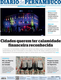 Capa do jornal Diario de Pernambuco 04/12/2023