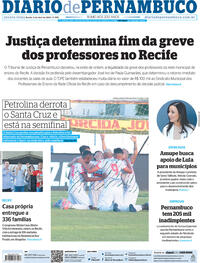 Capa do jornal Diario de Pernambuco 05/04/2023