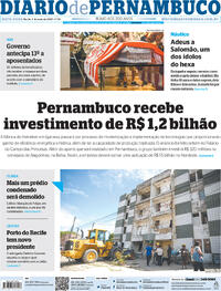Capa do jornal Diario de Pernambuco 05/05/2023