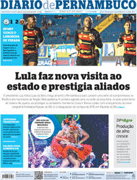 Capa do jornal Diario de Pernambuco 05/06/2023